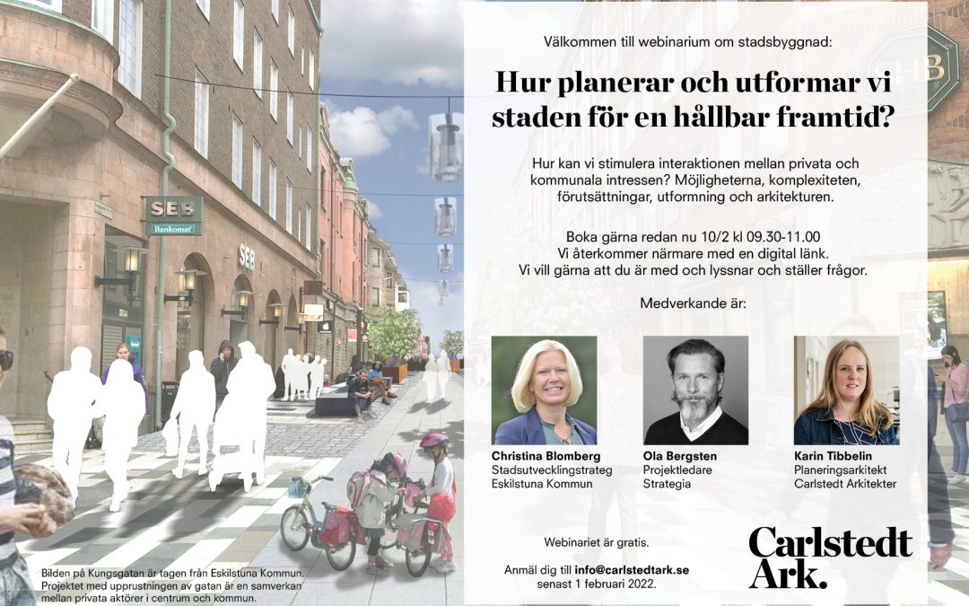 Webinarium stadsbyggnad