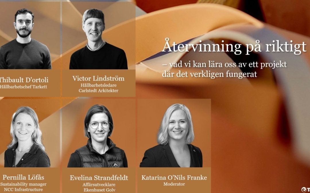 Carlstedt i Almedalen – samverkan för cirkulärt byggande